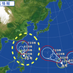 台風10号2015年進路を米軍最新情報から予想！9号とダブルで上陸か?