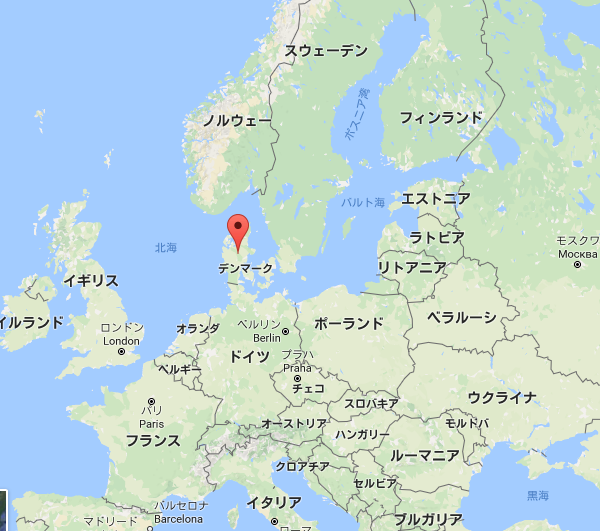 デンマーク、地図